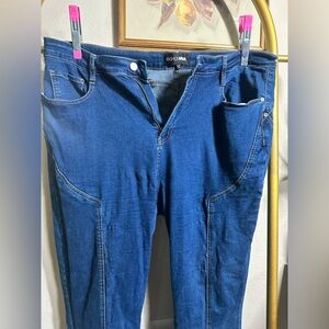 Fashion Nova Blue Flare & Wide Leg Jeans